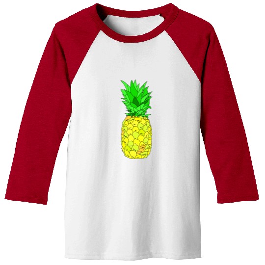 Pineapple Pun Illustration Baseball Tees