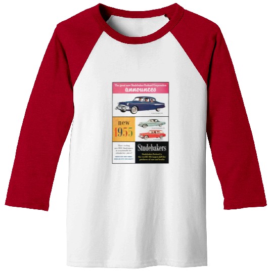STUDEBAKER PACKARD 1950s AD PRESIDENT COMMANDER Baseball Tees