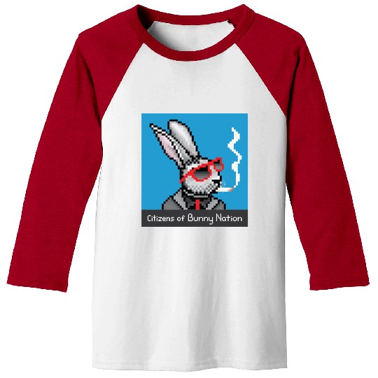 Citizens of Bunny Nation NFT #14 Artwork Baseball Tees