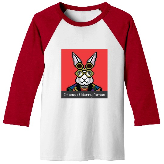 Citizens of Bunny Nation NFT #12 Artwork Baseball Tees