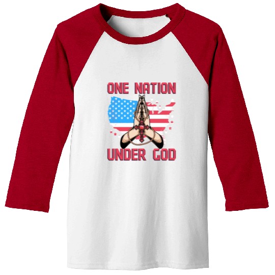 One Nation under God Baseball Tees