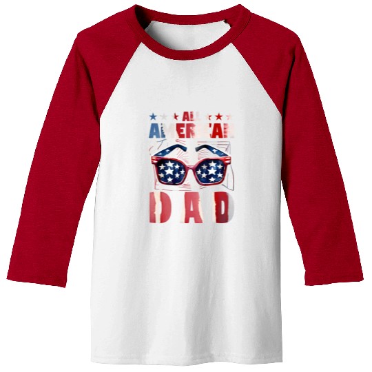 All American Dad Baseball Tees