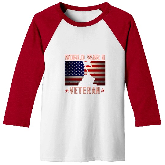 American Patriot Wwii Veteran Military World War 2 Baseball Tees