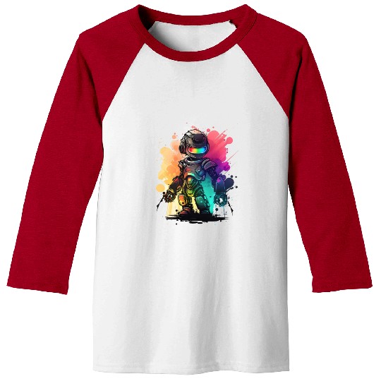 Retro Robot Cute Robotic Engineer Technology Baseball Tees