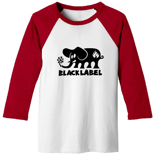 ateboards Blac Labels Elephant Baseball Tees