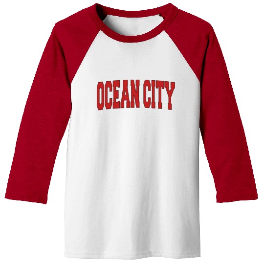 Ocean City Nj New Jersey Varsity Style Usa Sports Baseball Tees