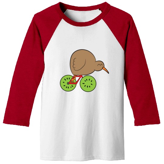 Kiwi Bird New Zealand Kiwi Bird And Kiwi Fruit Kiw Baseball Tees