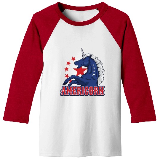 Americorn 4th Of July 1776 Baseball Tees