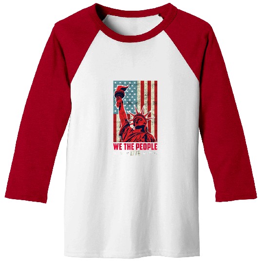 We the people 1776 American Freedom USA Fan Baseball Tees