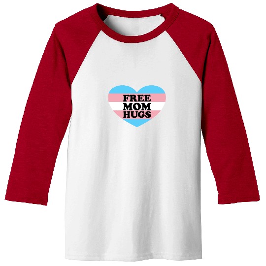Free Mom Hugs Trans Flag LGBTQ Transgendertransgen Baseball Tees