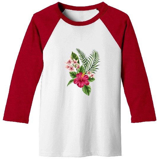 tropical savage flower Baseball Tees