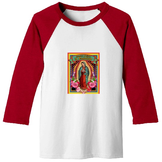 Our Lady Of Guadalupe Virgin Mary Baseball Tees