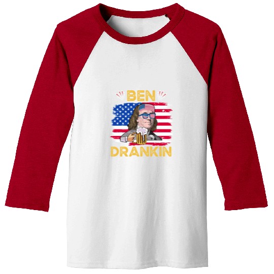 Ben Drankin US President Independence Day Baseball Tees