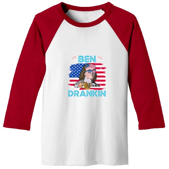 Ben Drankin US President Independence Day Baseball Tees