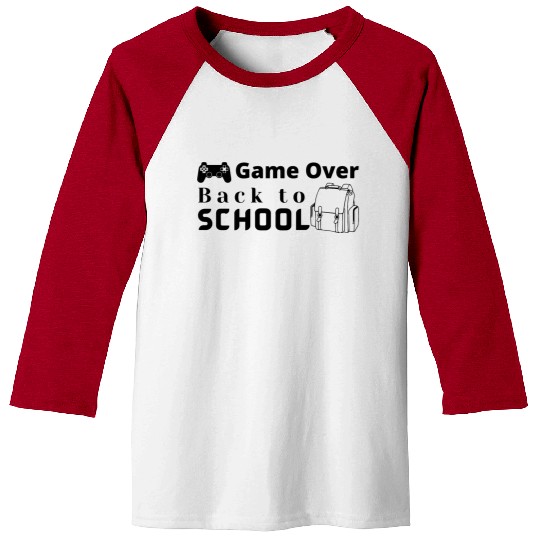 Game Over Back To School cool Baseball Tees