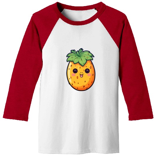 Papaya kawaii Baseball Tees