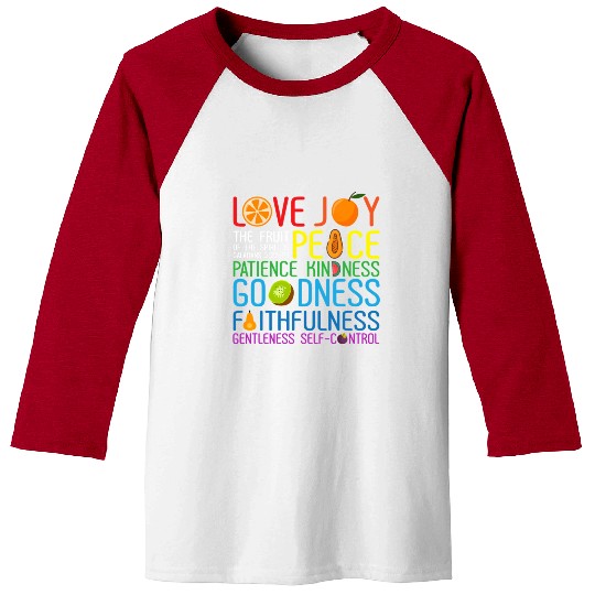 Love Joy The Fruit Of The Spirit Is Peace Patience Baseball Tees