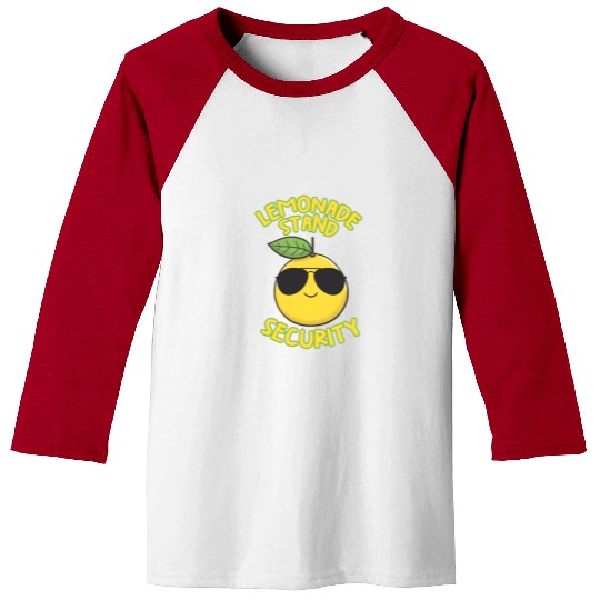 Lemonade Stand Security Cute Lemon Summer Baseball Tees