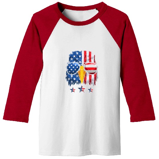 Patriots America Ealge Stars and Stripes US Pride Baseball Tees