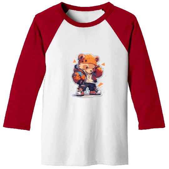 Bear Bear Bear Baby Bear Hip Hop Baseball Tees