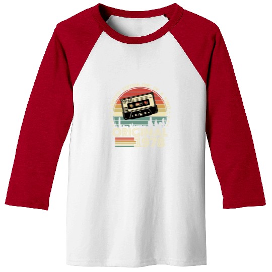 Vintage 1978 Birthday Gift Baseball Tees