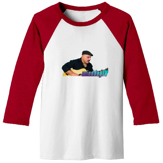 Minddog Guitar Player Baseball Tees