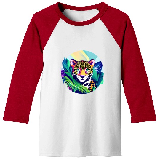Jaguar in the Tropics Baseball Tees