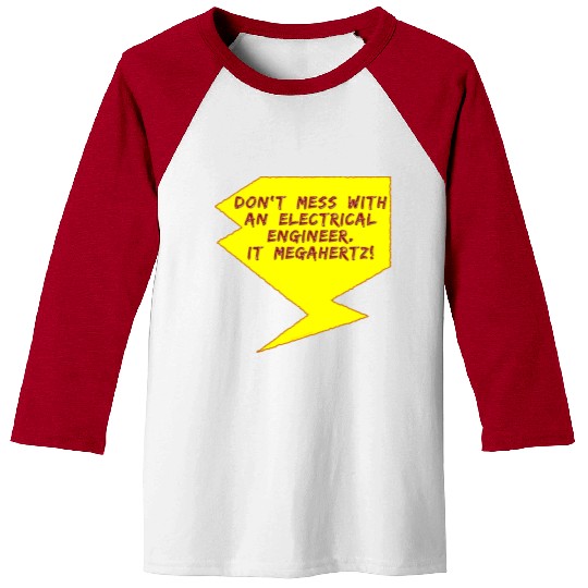 Lightning Bolt Electrical Engineer girl Baseball Tees