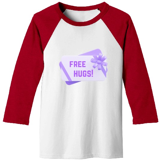 Free Free Hugs Gift Card funny Baseball Tees