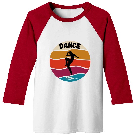 dance street cool gift idea music red girl Baseball Tees