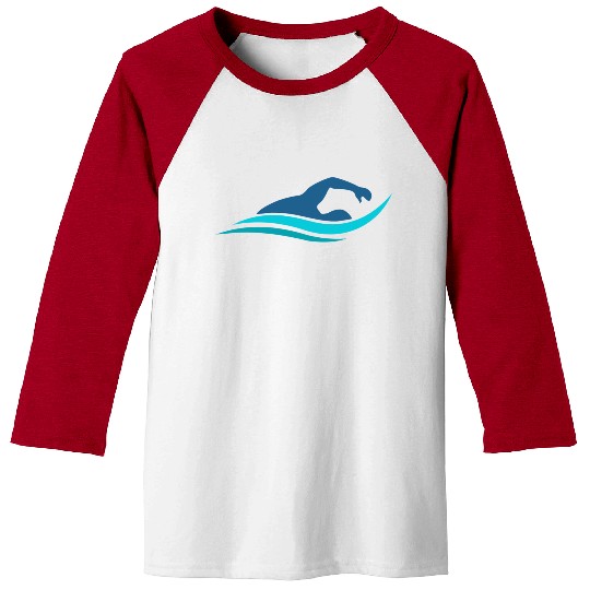 Swimming And Swim Baseball Tees