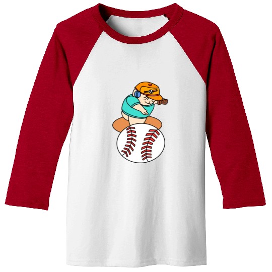 Cute Chibi Baseball Pitcher Baseball Tees