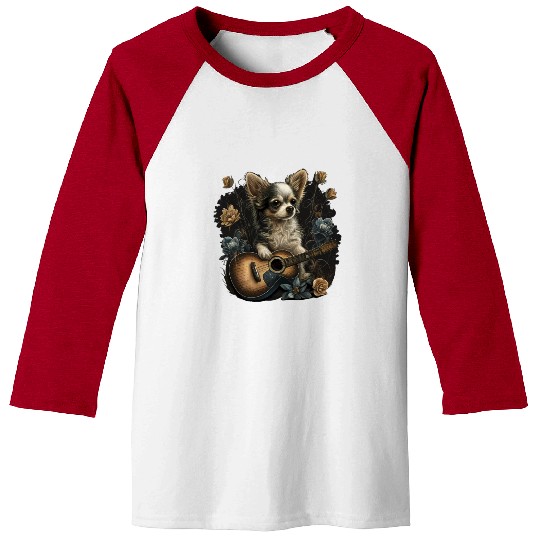 Chihuahua | Ukulele Guitar Hawaii Aloha Violine Baseball Tees