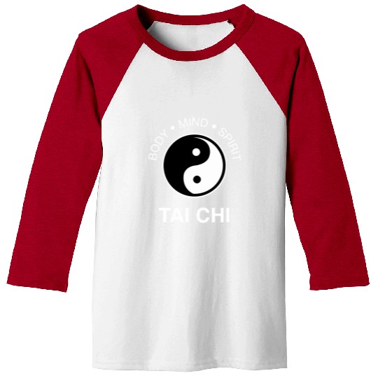 Tai Chi For Mind Body Wellness Yin Yang Baseball Tees