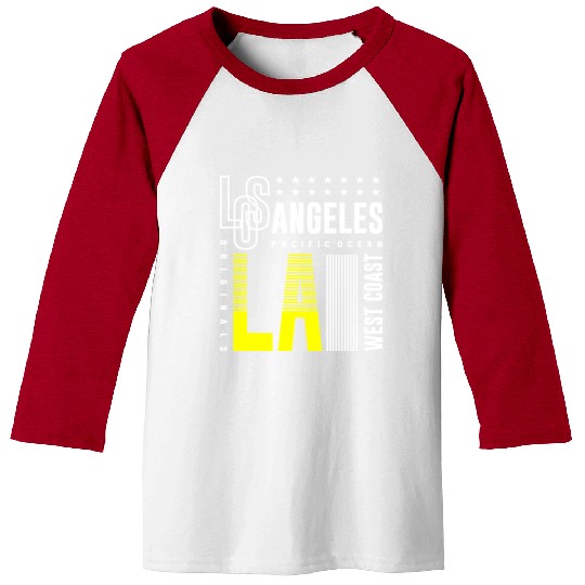 Los Angeles LA West Coast Baseball Tees