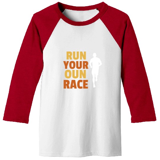 Run your own race, Race walking Baseball Tees