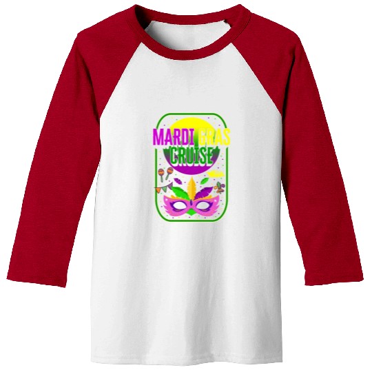 Mardi Gras Fleur De Lis Baseball Tees, Mardi Gras Cruise