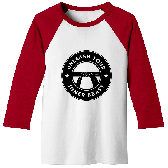 Martial Arts Unleash Your Inner Beast Baseball Tees