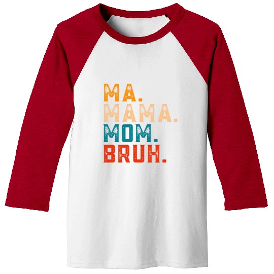 Mama Mommy Mom Bruh Baseball Tees Women Mama Tanks.