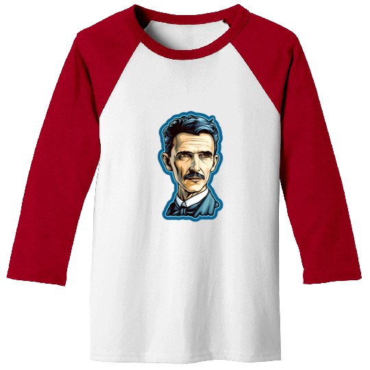 Nikola Tesla Physics Nerd Geek Baseball Tees