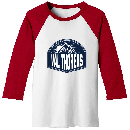 Val Thorens France Vintage Snowboard Baseball Tees