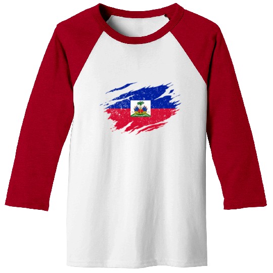 Haitian Flag Haiti Pride Roots Baseball Tees