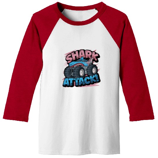 Monster Truck Shark Attack Week 2023 Baseball Tees