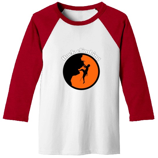 Rock climbing design Baseball Tees