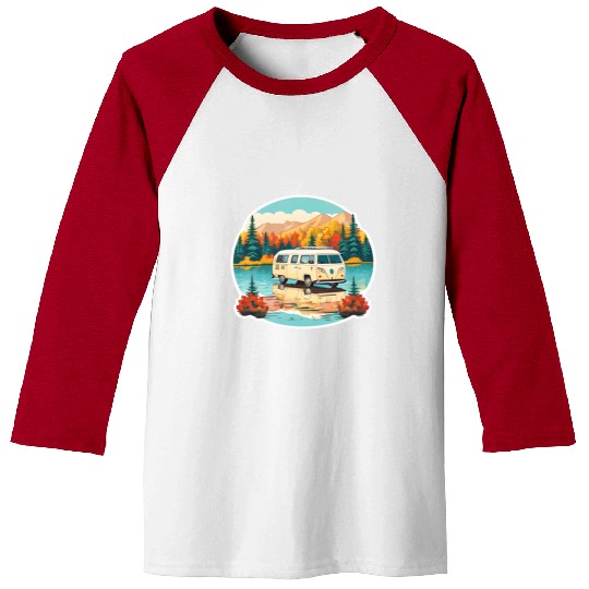 A Camper Van Baseball Tees