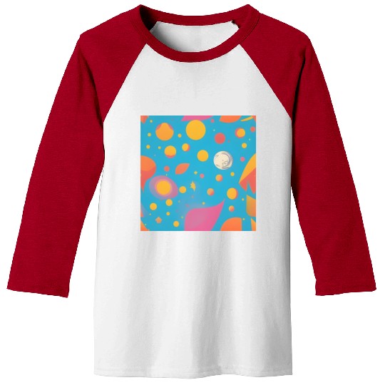galaxy nebula draw abstract Baseball Tees