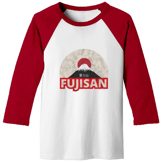 Japan Tokyo Mount Fuji Fujisan Baseball Tees
