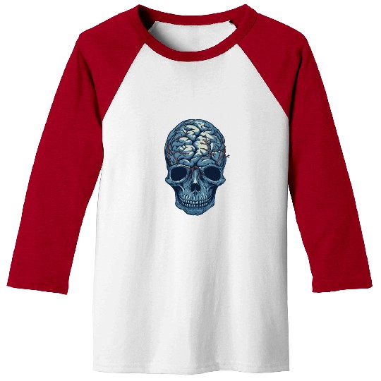 Psychology Psychologist Skull Baseball Tees
