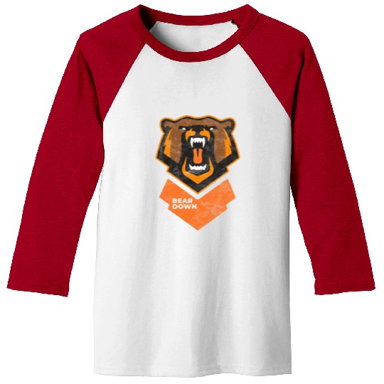 Fierce Modern Bear Down Party Tailgate Sunday Baseball Tees