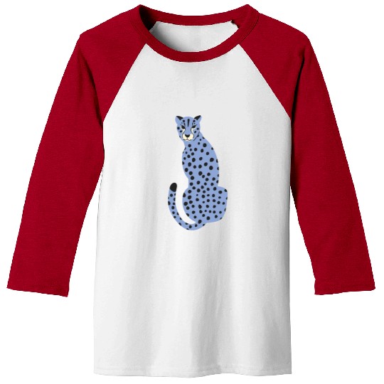 Spotted Blue Cheetah Baseball Tees